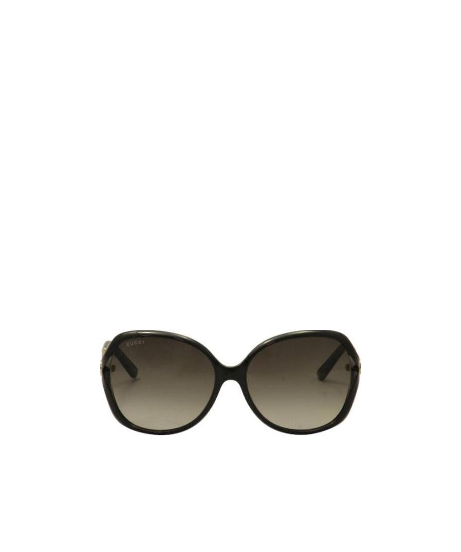 Gucci Eyewear Butterfly Sunglasses In Black