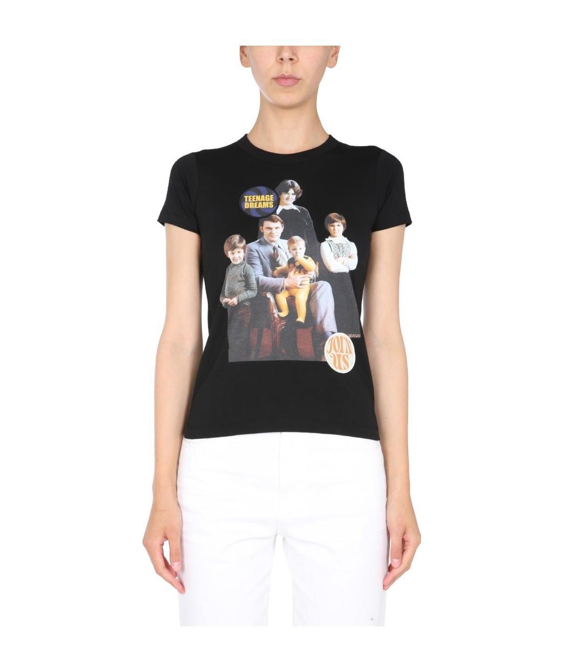 RAF SIMONS RAF SIMONS FAMILY PORTRAIT PRINTED T-SHIRT