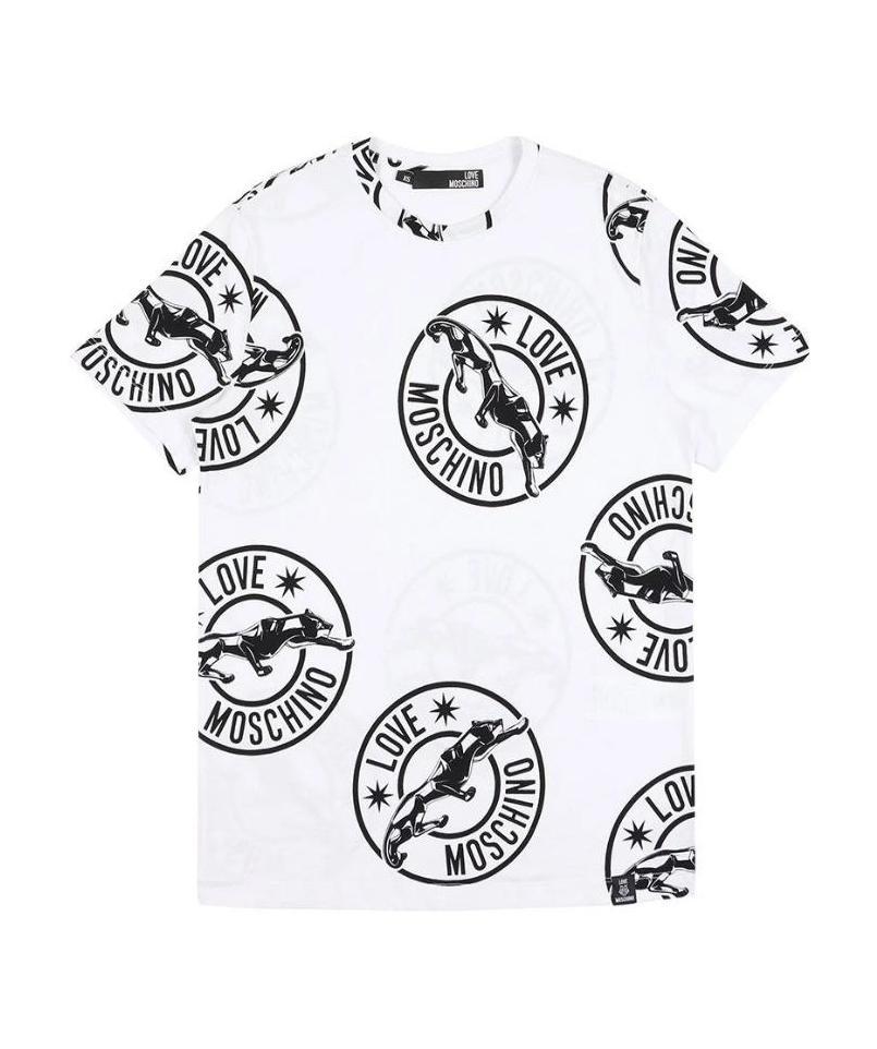 Moschino Logo Details T-shirt In White