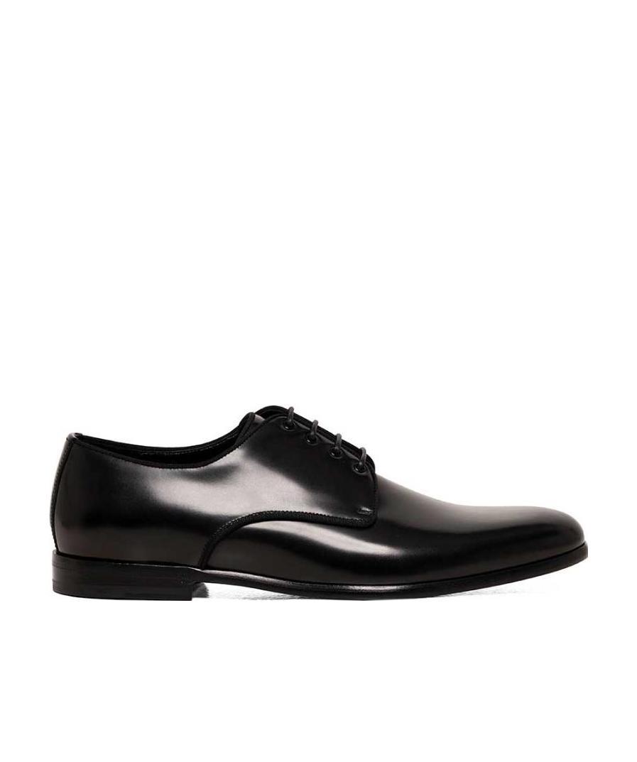 Dolce & Gabbana Leather Derby. In Black