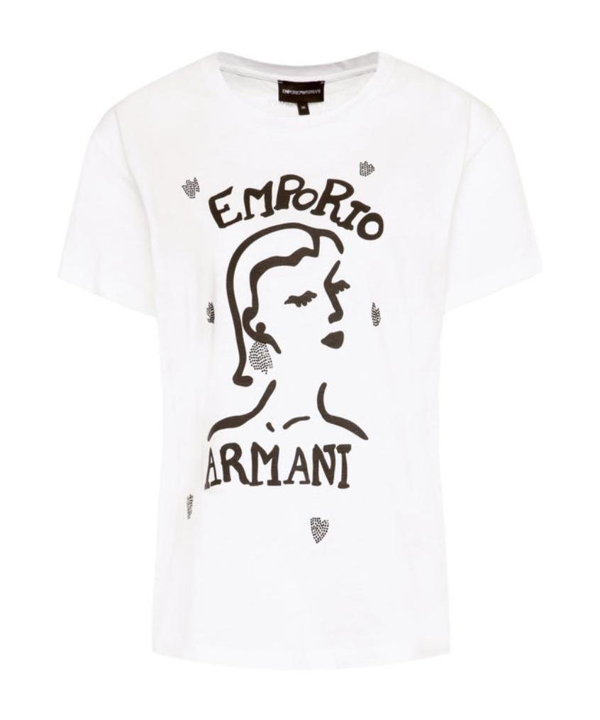EMPORIO ARMANI LOGO DETAILS T-SHIRT 