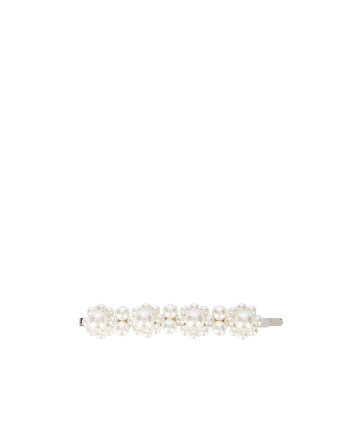 Simone Rocha Pearl Embellished Hairclip In White