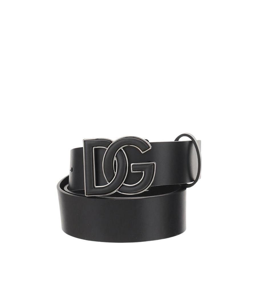 DOLCE & GABBANA DG LOGO PLAQUE BELT