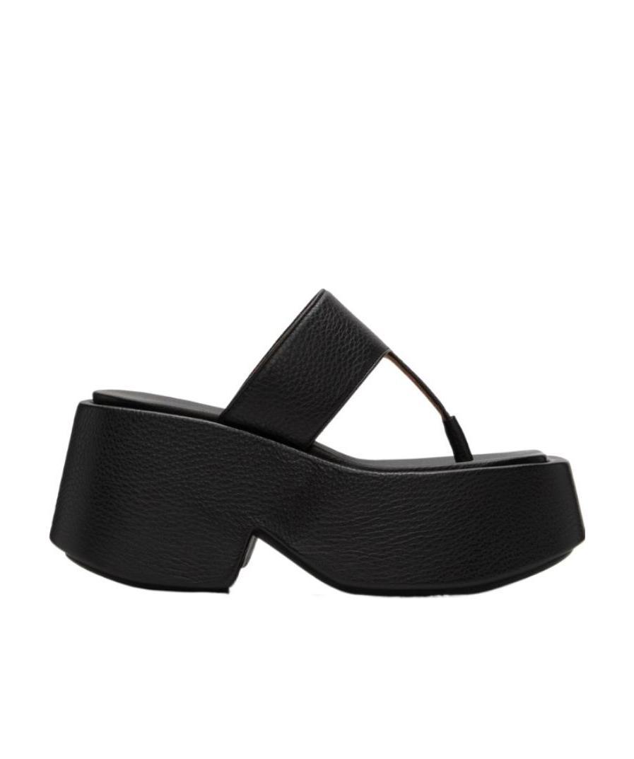 Marsèll Platform Thong Sandals In Black