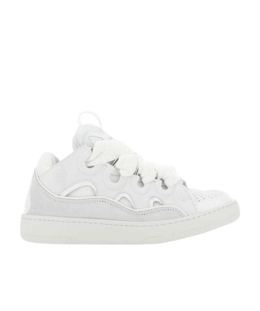Lanvin Oversize-laces Low-top Sneakers In White