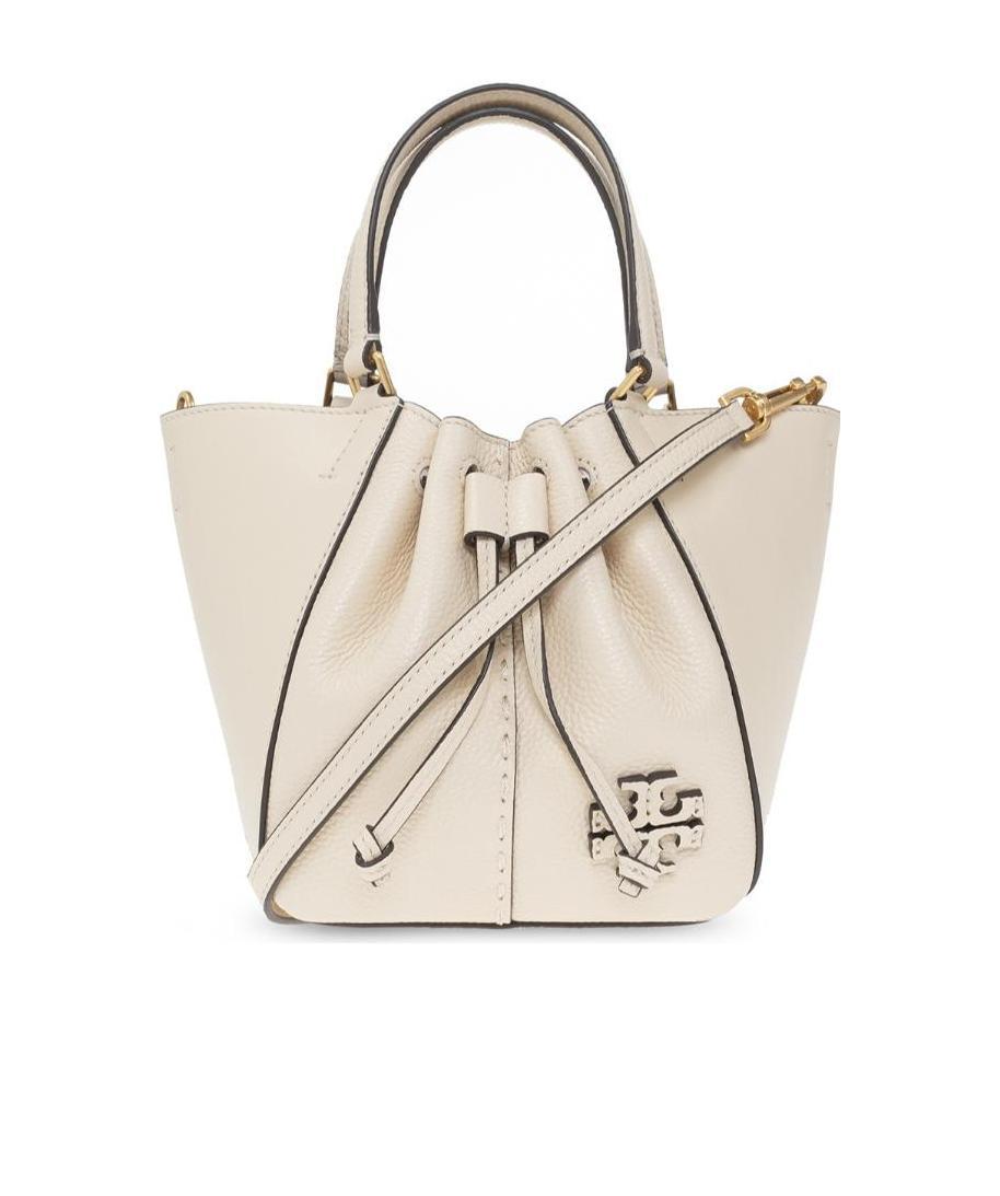 Tory Burch Mini Mcgraw Dragonfly Tote Bag In White