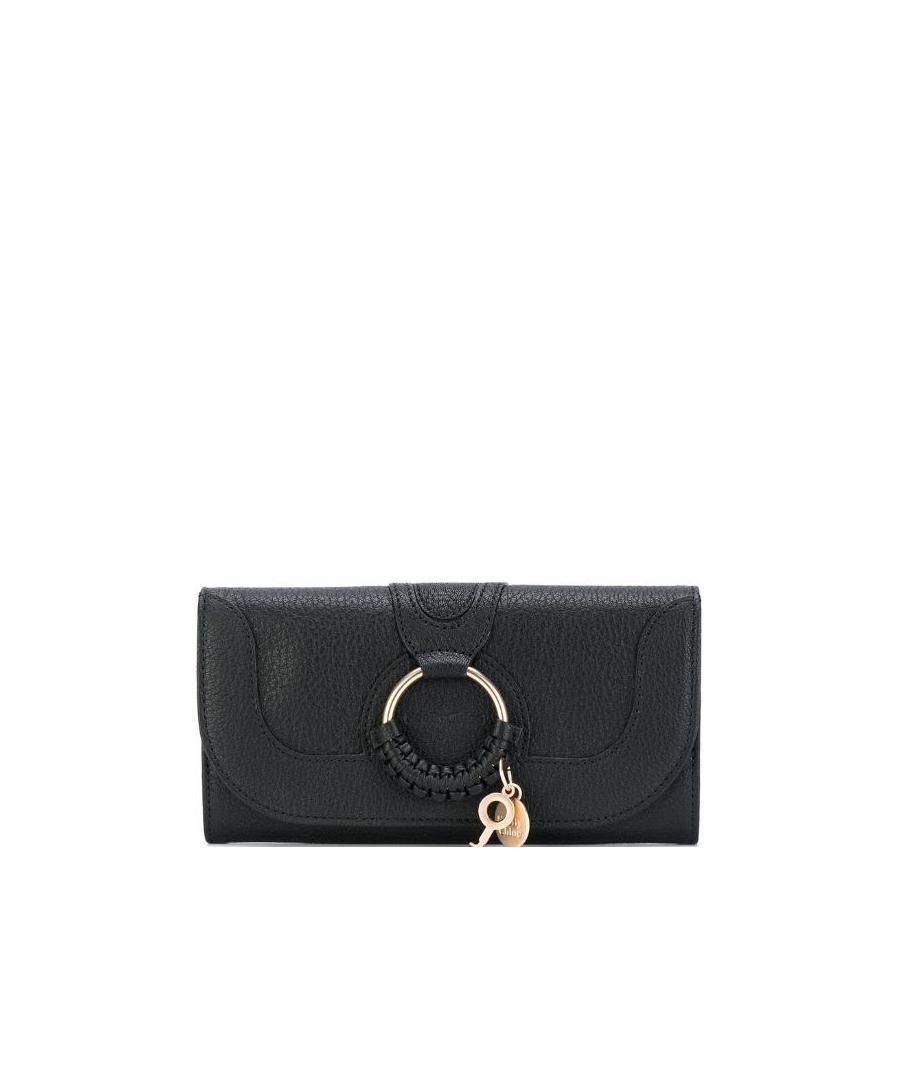 See By Chloé See By Chloe Hana Leather Chain Wallet In Black