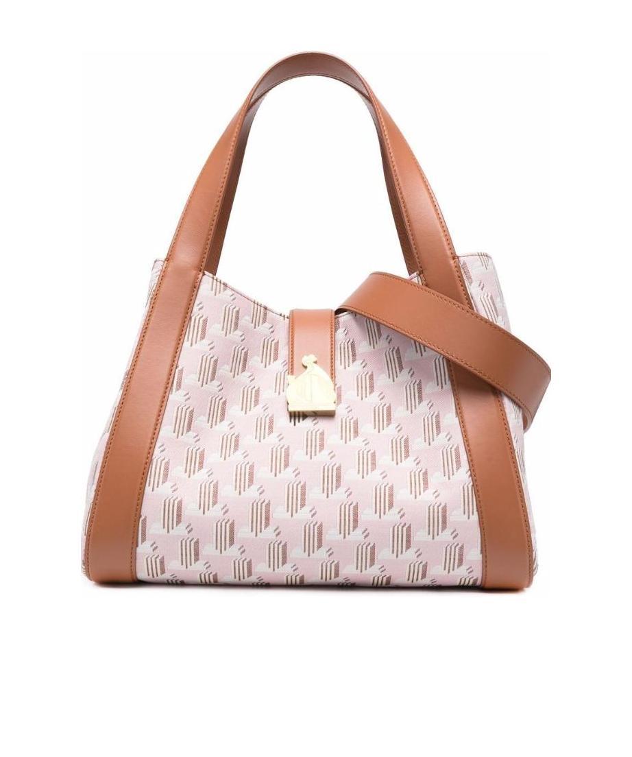 Shop Lanvin Mother And Child Graphic-print Tote Bag In Pink