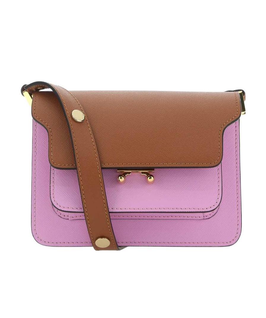 Marni Trunk Shoulder Bag In Brown