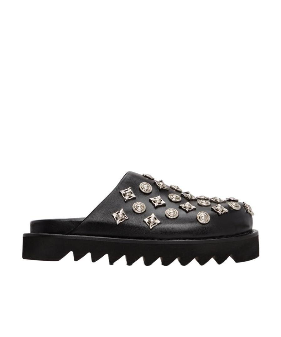 Shop Toga Logo Muller Shoes In Black