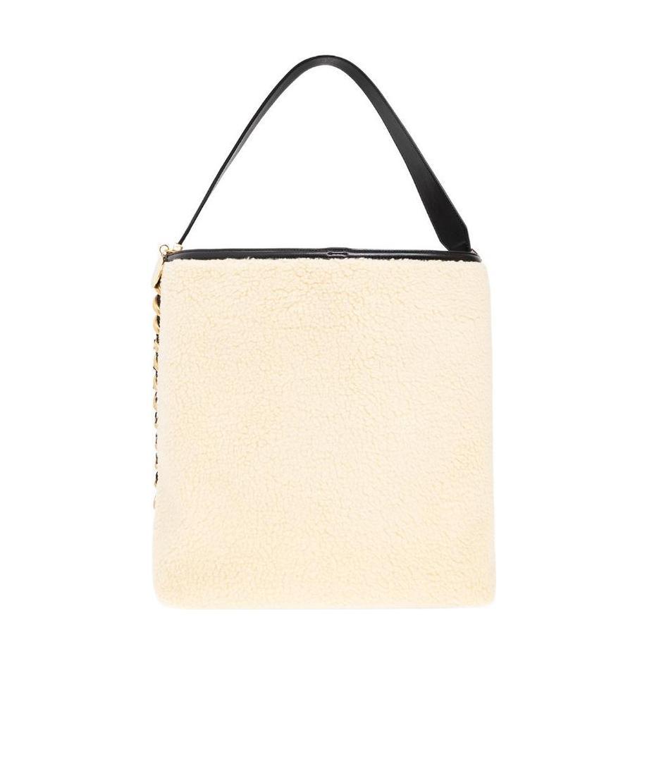 Stella Mccartney Chain-linked Trim Panelled Tote Bag In Nude