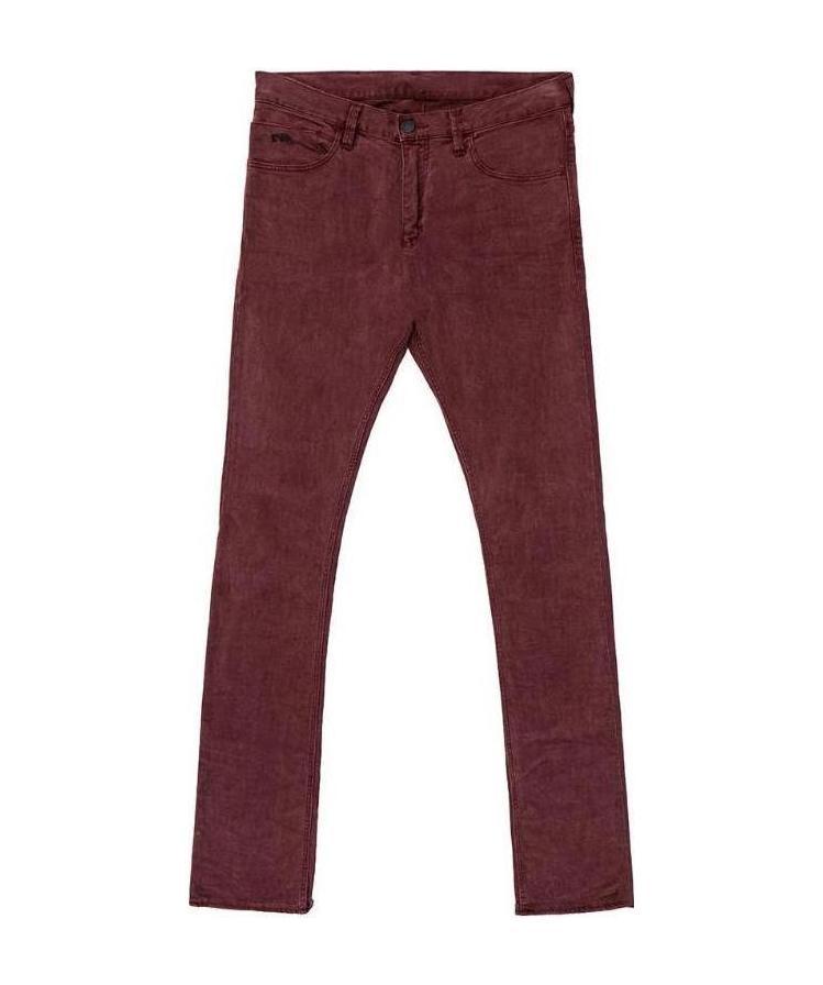 Emporio Armani Logo Straight Jeans In Red