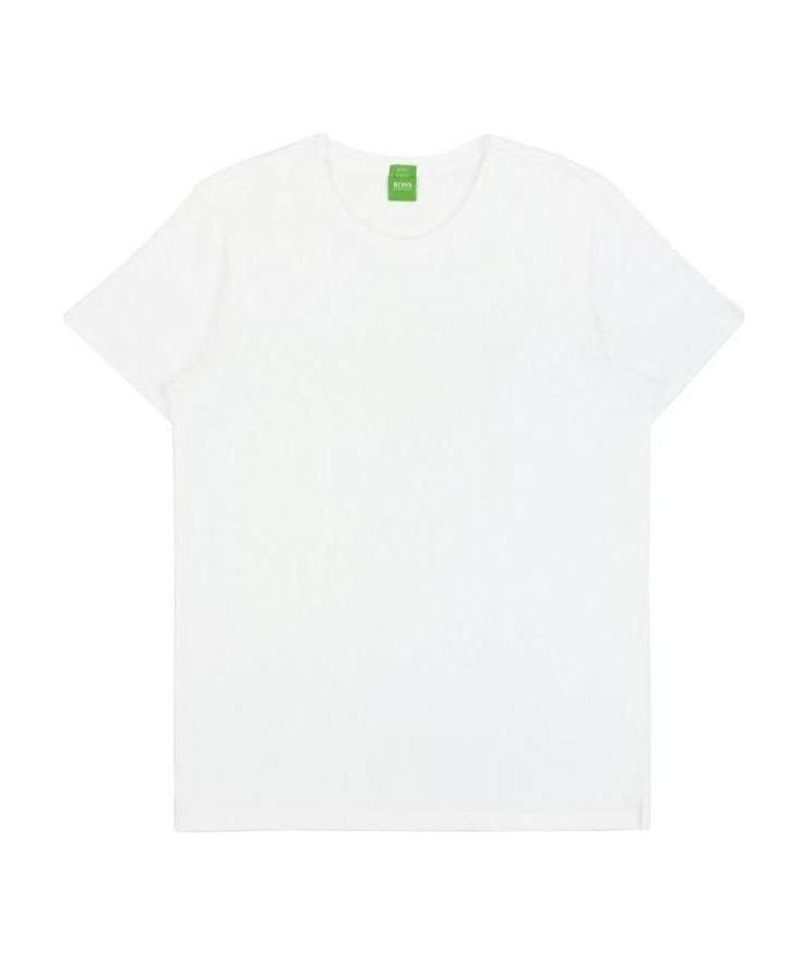 Hugo Boss Round-necked Logo T-shirt In White