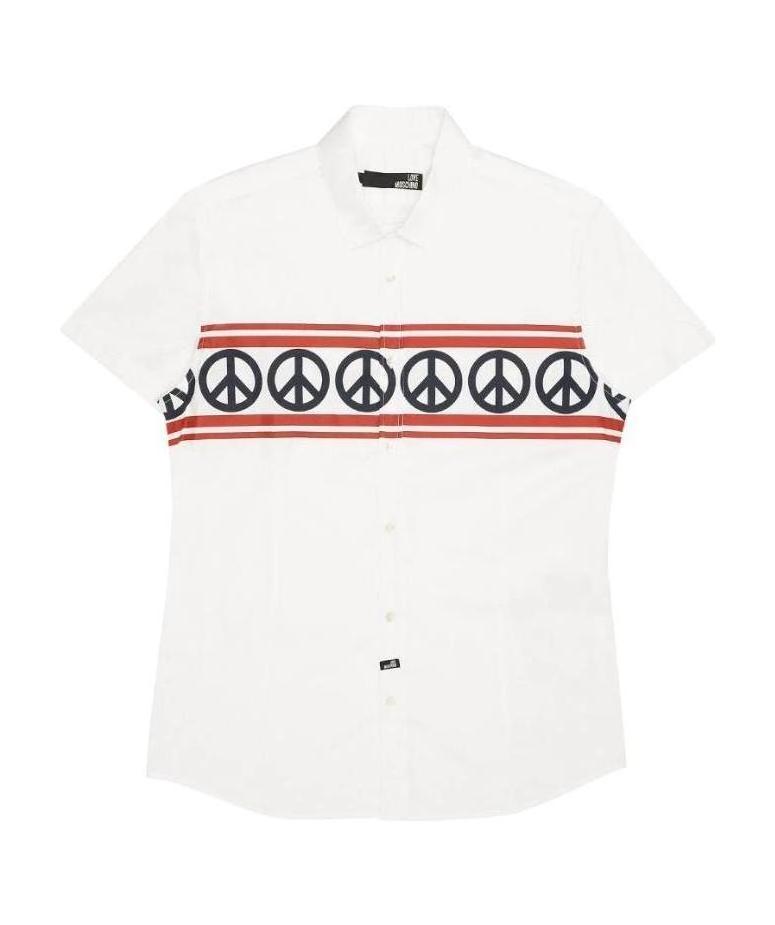 Moschino A Short Sleeved Shirt In White
