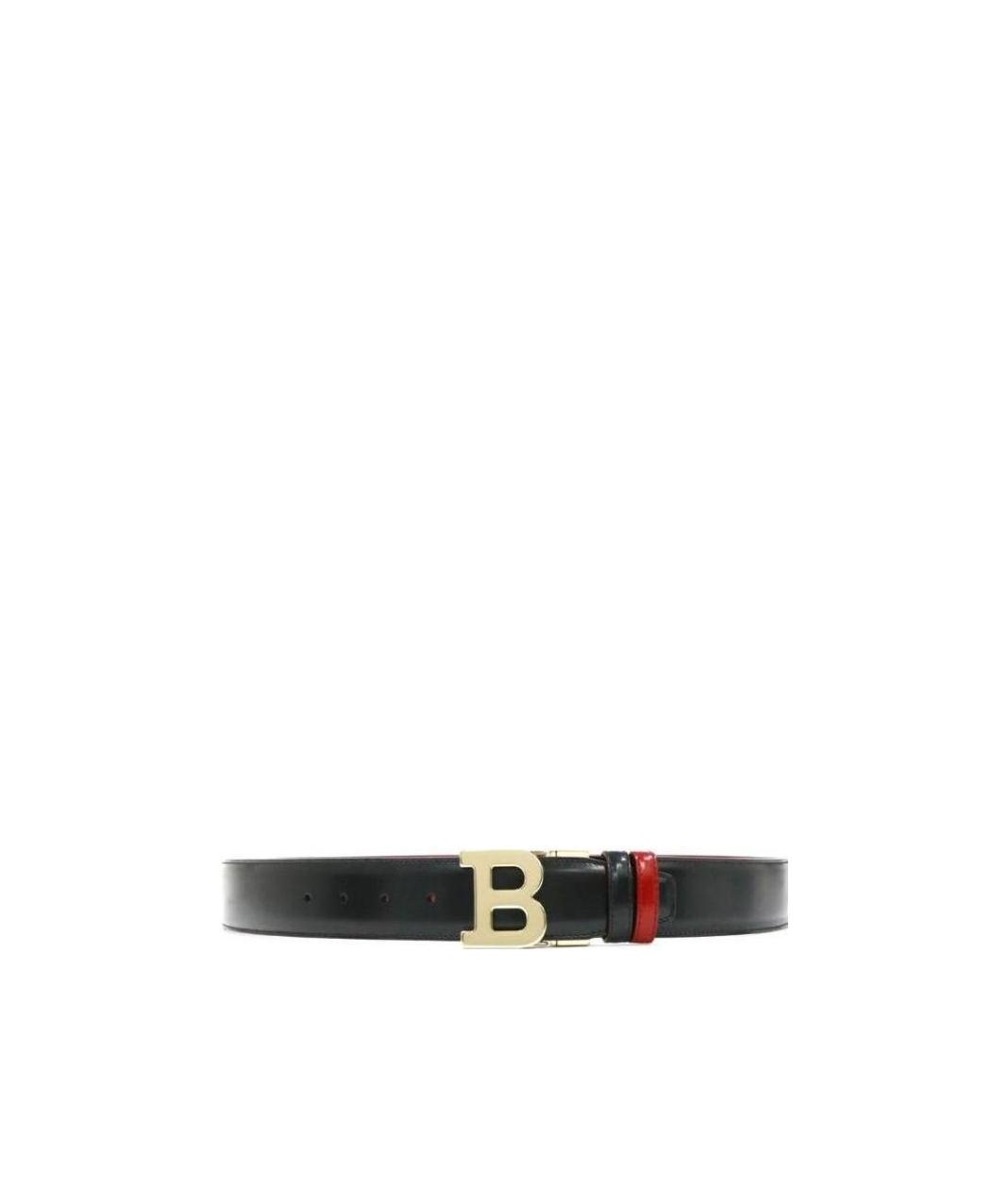 Bally B Bold Leather Belt In Black