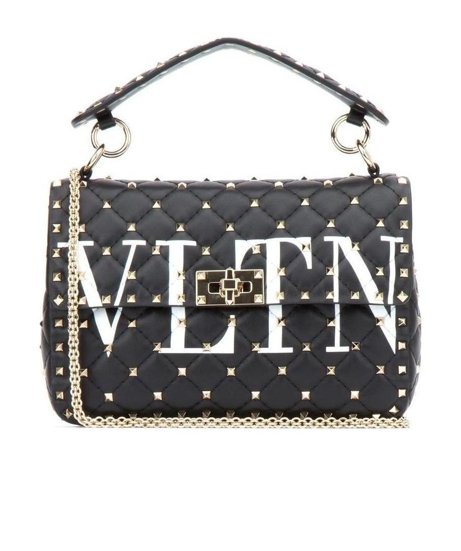 Valentino Vltn Rockstud Spike.it Bag In Black
