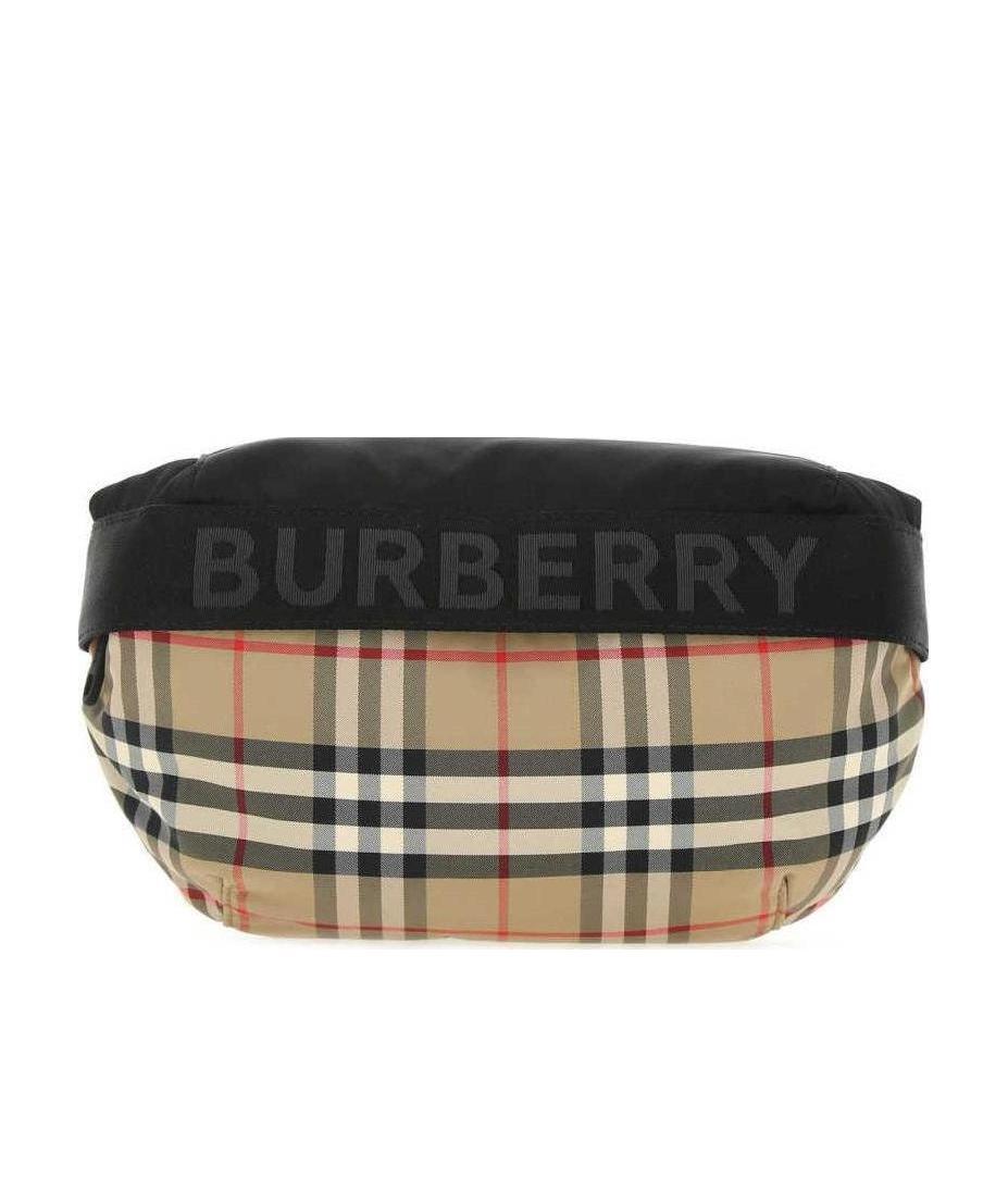 Burberry Medium Vintage Check Belt Bag In Black