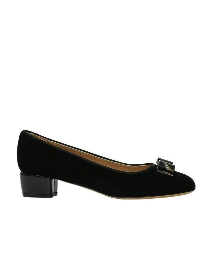 Ferragamo Bow-tie High Heels In Black