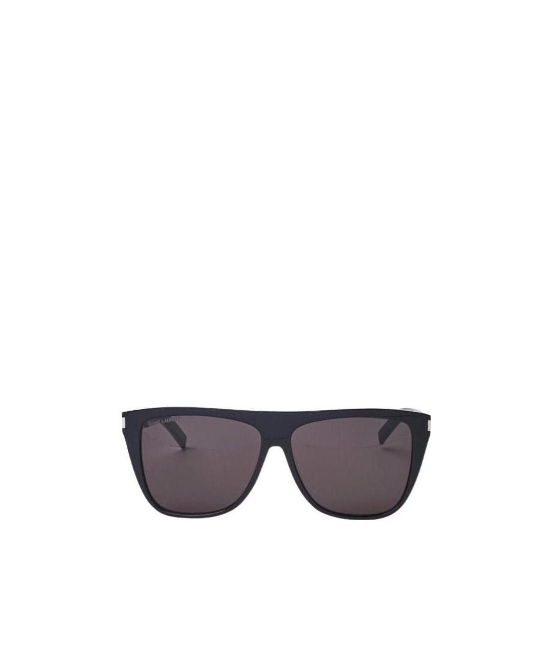 Saint Laurent Logo Sunglasses In Black