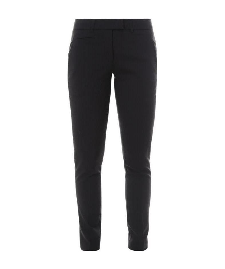 Dondup Slim-cut Cropped Trousers In Black