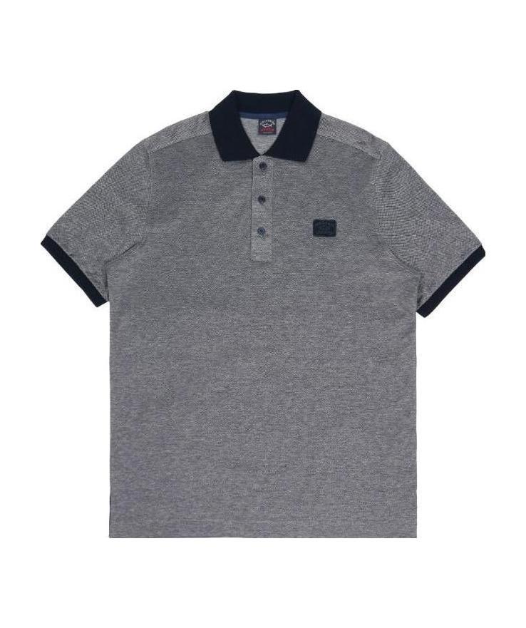 Paul & Shark Logo Polo Shirt In Gray