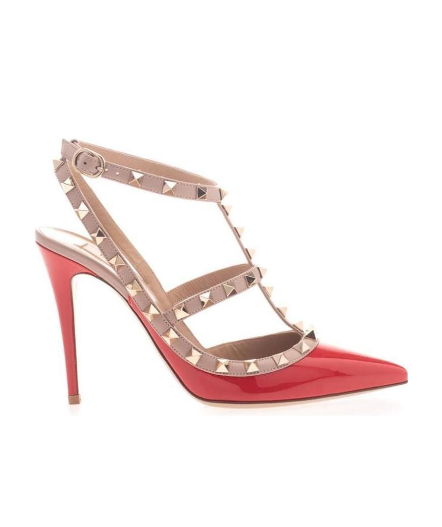 VALENTINO GARAVANI ROCKSTUD 100MM PATENT PUMPS 