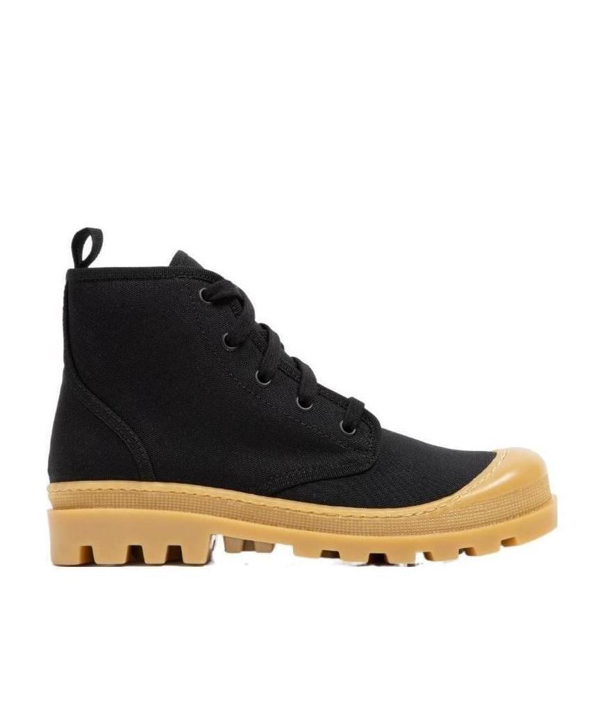 Gia Couture Perni Lace-up Short Boots In Black