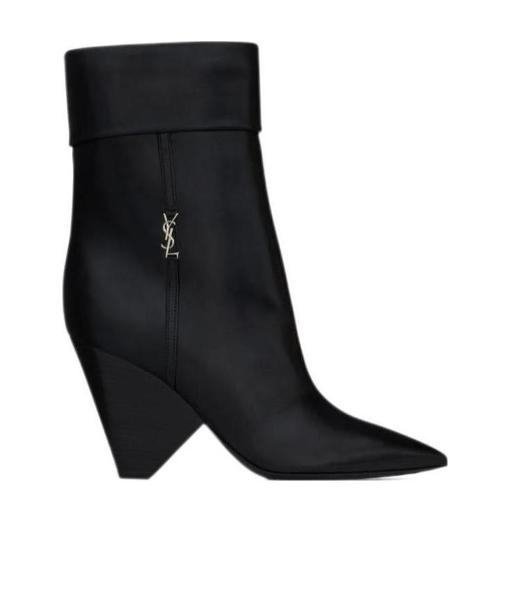 Saint Laurent Miki 85mm Ankle Boots In Black