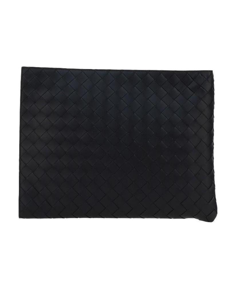 Bottega Veneta Intrecciato Laptop Case In Black