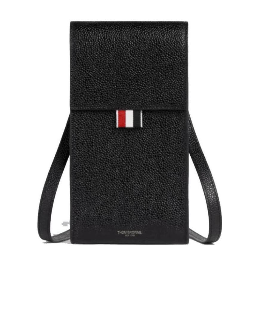 THOM BROWNE THOM BROWNE FOLOVER-TOP STRAPPED PHONE HOLDER