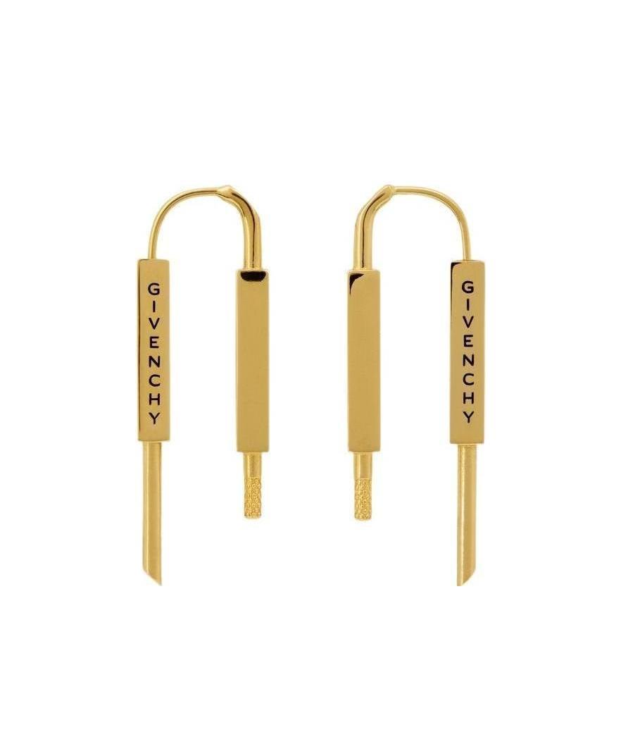 Givenchy U Lock Earring In Yellow