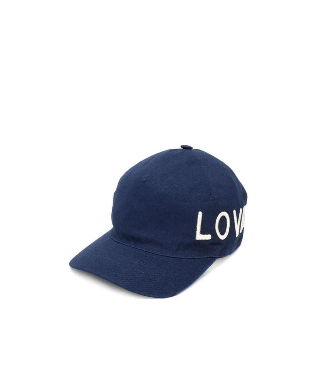Gucci Embroidered Baseball Hat In Blue