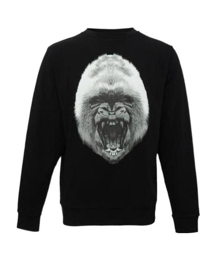 Marcelo Burlon County Of Milan Animal Printed Long-sleeved T-shirt In Black