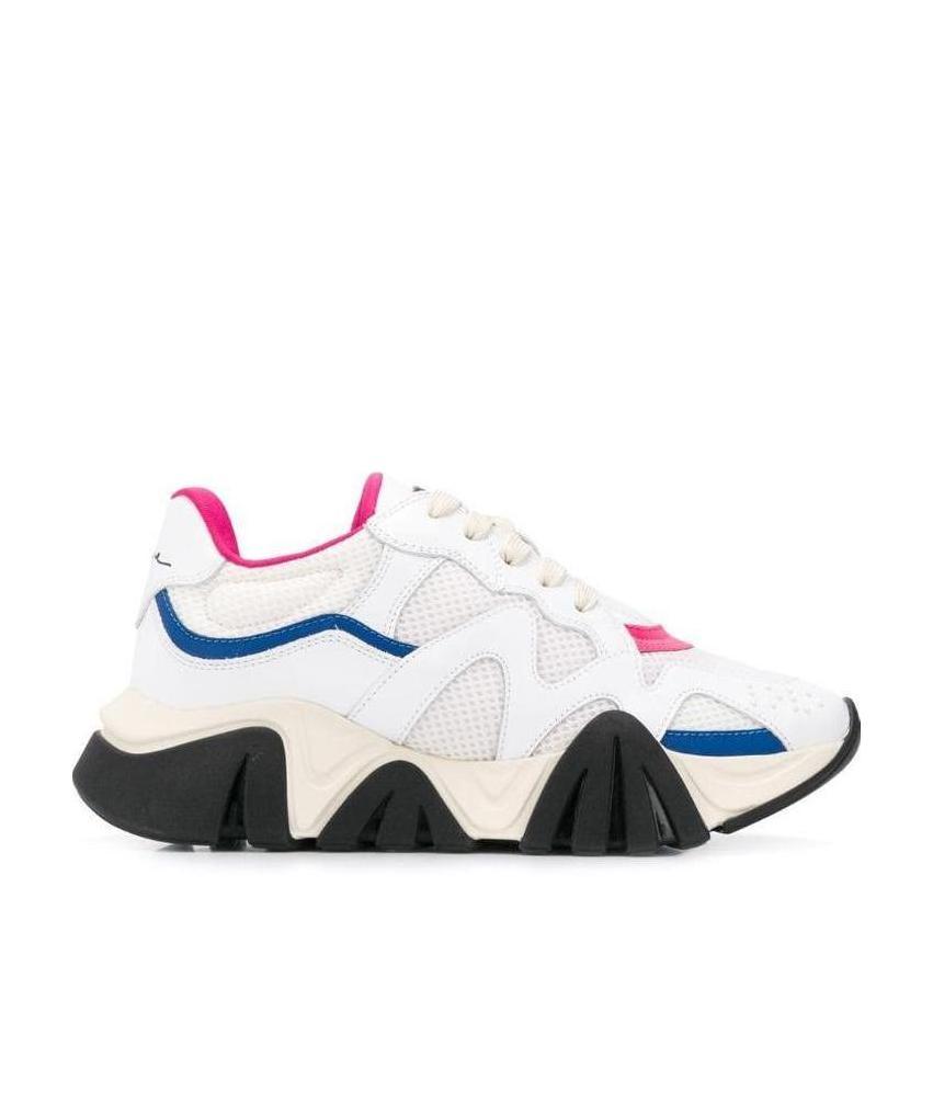 Versace Squalo Sneakers With Removable Charm In White