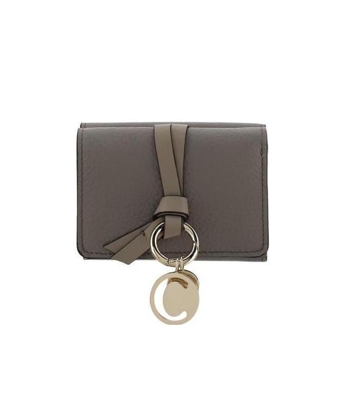 Chloé Alphabet Tri-fold Wallet In Black
