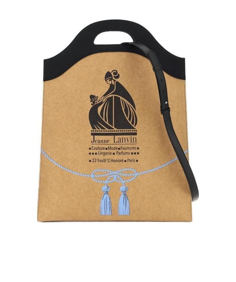LANVIN MOTHER AND CHILD-LOGO TOTE BAG