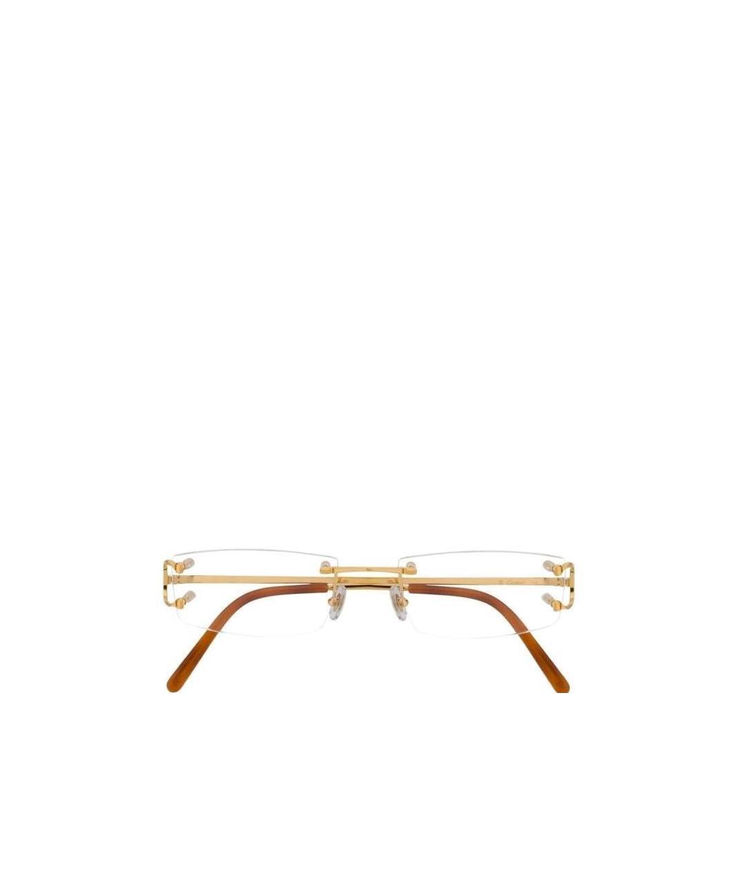 Cartier Rectangular Frame Glasses In Nude