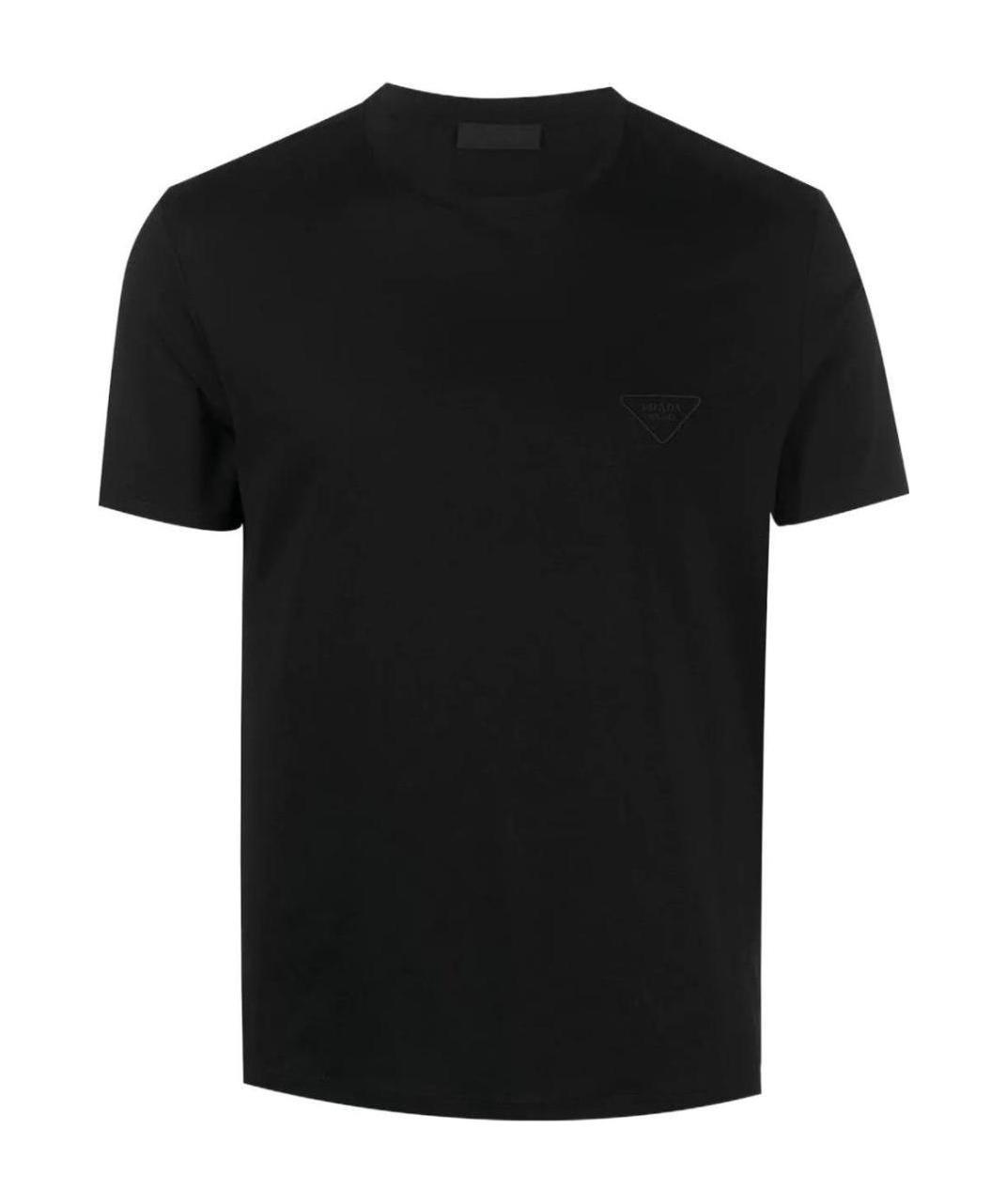 Prada Short Sleeved Crewneck T-shirt In Black