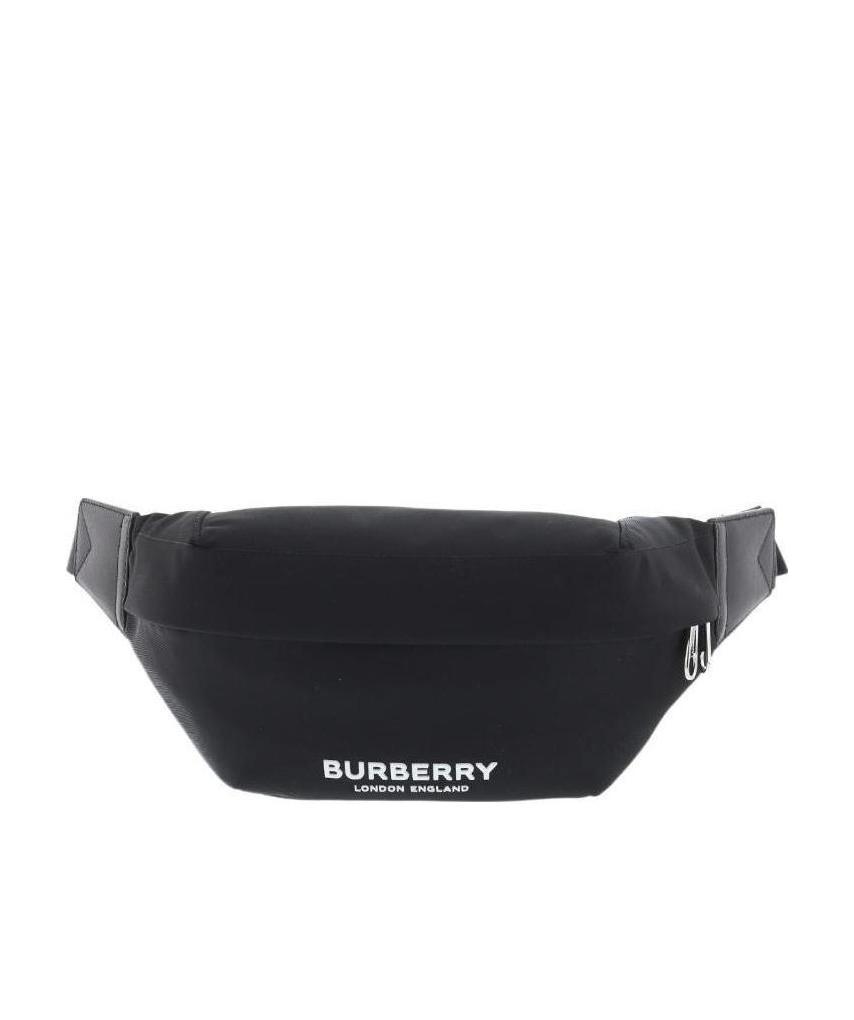 BURBERRY SONNY LOGO-PRINT NYLON BELT BAG