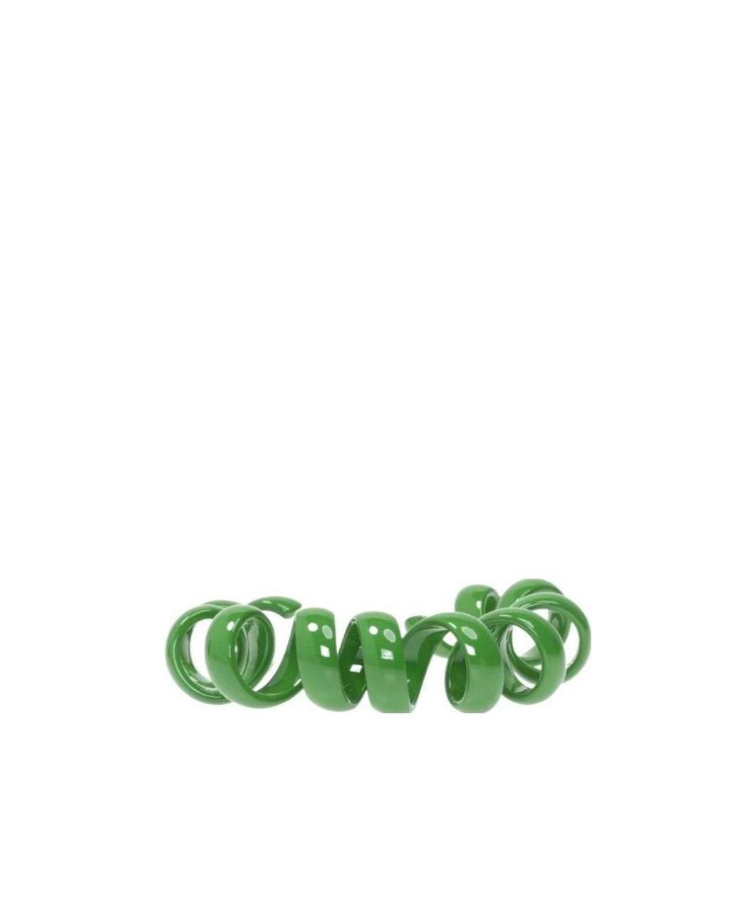 Bottega Veneta Coiled Open-cuff Bracelet In Green