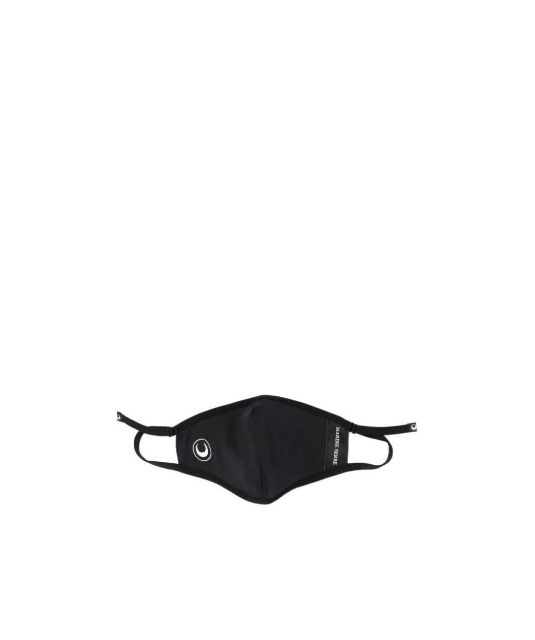 Marine Serre Logo-print Face Mask In Black