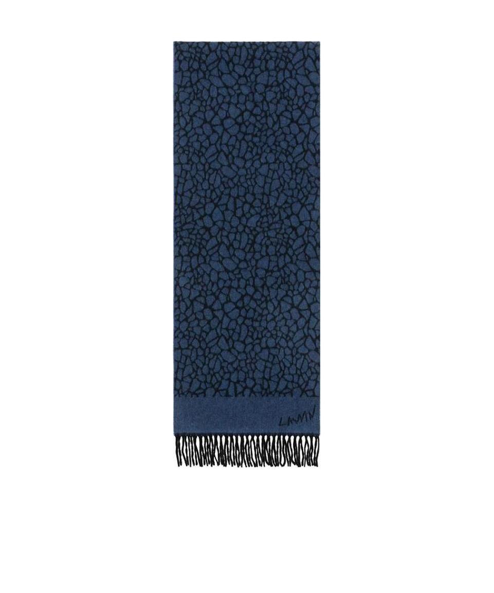 Lanvin Tassel Scarf In Blue