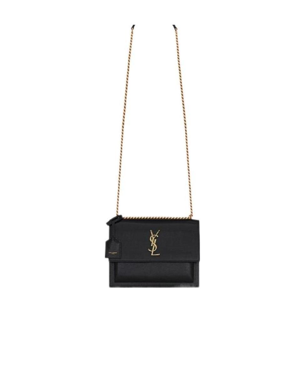 Saint Laurent Medium Sunset Shoulder Bag In Black