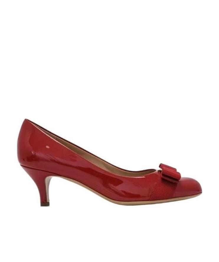 Ferragamo Bow-tie High Heels In Red