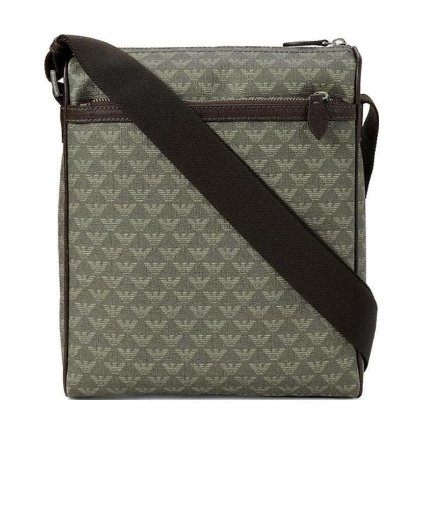Emporio Armani Logo Logo Satchel Bag In Green