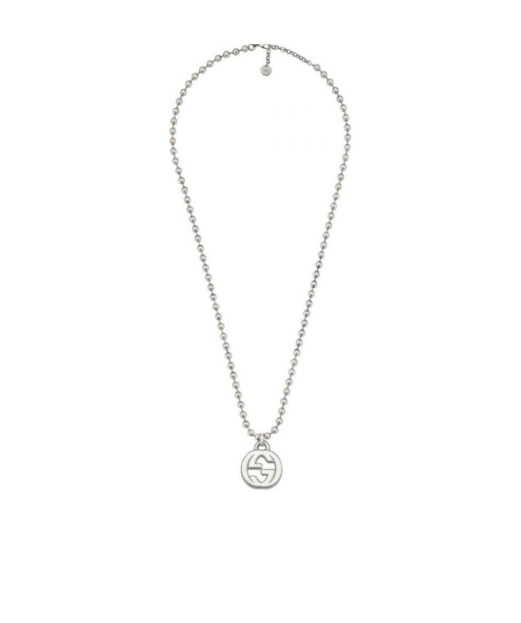 Gucci Gg Necklace In Gray