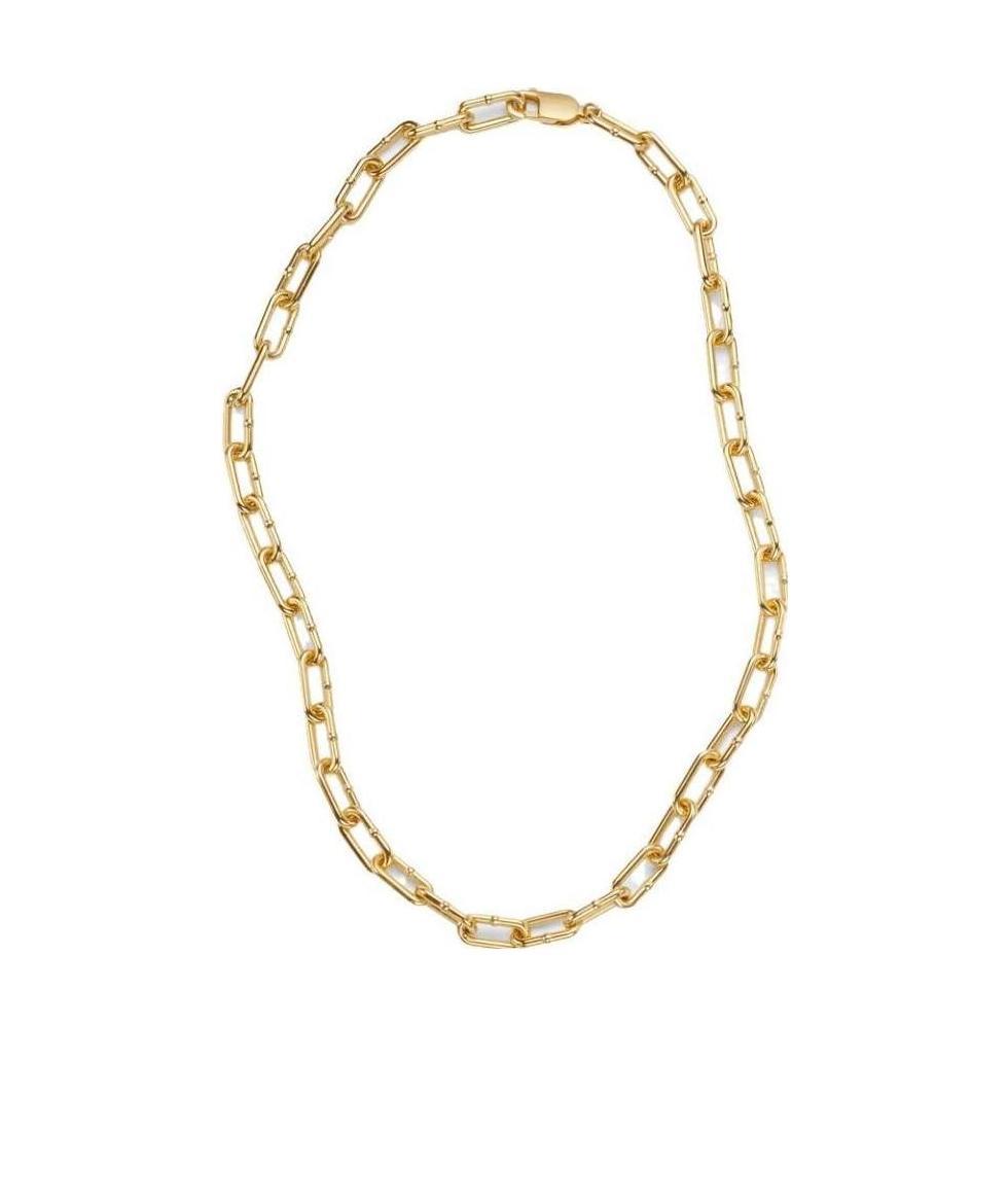 Bottega Veneta Cable-link Necklace In Yellow