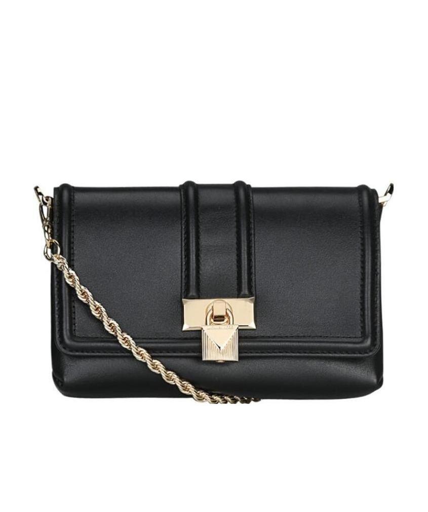 Michael Kors Black Cross Shoulder Bag In Black