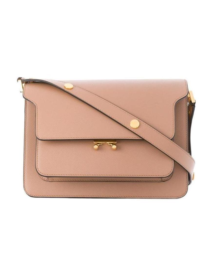 Marni Trunk Shoulder Bag In Nude
