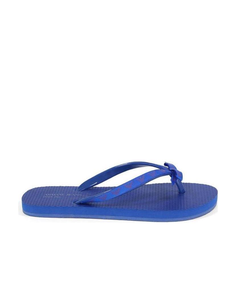 Armani Jeans Logo Details, Flip-flops. In Blue